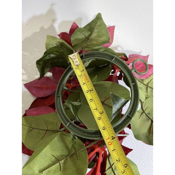 Holiday Candle Rings (4) Pine Berry Christmas Home Decor Gathering Various Sizes - Picture 16 of 16